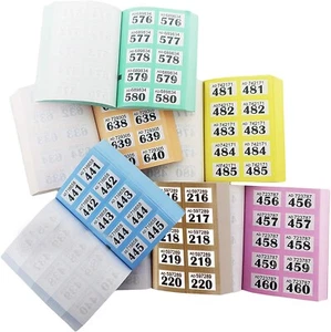 Tombola de 1 a 1000 boletos de guardarropa y rifa sorteo único código de seguridad numerado - Imagen 1 de 20