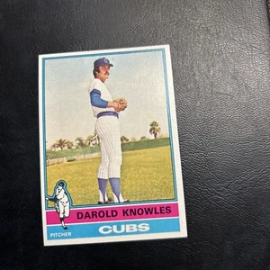#617 Darold Knowles Chicago Cubs 1976 Topps  Baseball Card Cb22-3 - Picture 1 of 2