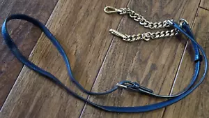 Michael Kors Navy Blue leather/chain replacement shoulder bag strap - Picture 1 of 6