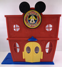 Disney Mickey Mouse Firehouse Set Light Sound Fire Truck Donald Duck 