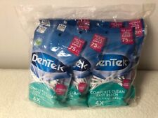 Dentek Complete Clean Easy Reach Flossers Picks, No Break & No Shred, 75 Ct