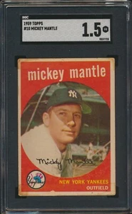 Mickey Mantle 1959 Topps #10 HOF New York Yankees SGC 1.5 - Bild 1 von 4