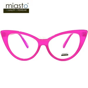 (2 PARES/2 COLORES) GAFAS DE LECTURA GRANDES MIASTO ""OJO DE GATO GRANDE"" + 1,25 NEGRAS Y ROSA - Imagen 1 de 8