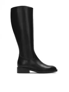 Calvin Klein Women's Botina Almond Toe Casual Tall Riding Boots, Black Size 8M - Picture 1 of 5