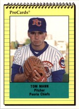 1991 Peoria Chiefs ProCards #1339 Tom Mann