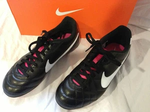 Nike JR Tiempo Rio FG-R Fußballschuhe Jugend Größe 5,5 schwarz pink 509035 016 - Bild 1 von 8