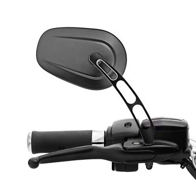 Black Rear View Mirrors For Harley Davidson Electra Glide TOURING CVO Road Glide - Image 1 of 4