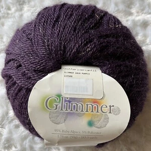 Alpaca Yarn Company GLIMMER Yarn PURPLE #1810, 1.75 oz. - Picture 1 of 6