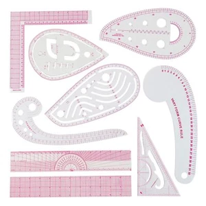Fashion Clear Metric Sewing Ruler Set French Curve Pattern Ruler Kit For Beginne - Picture 1 of 6
