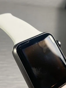 Apple Watch 1st A1554 Generation 38mm white *Damaged, No Power* - Picture 1 of 6