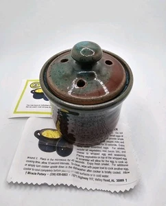 Miracle Pottery Egg Scrambler Baker Turquoise & Berry Unused Valley Head AL - Picture 1 of 8