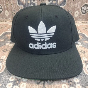 ADIDAS Originals Men’s Trefoil Chain Snapback Hat Black Adjustable Cap - Picture 1 of 12