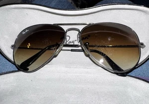 Ray Ban RB 3025 Aviator Large Metal Sonnenbrille Made In Italy - Bild 1 von 9