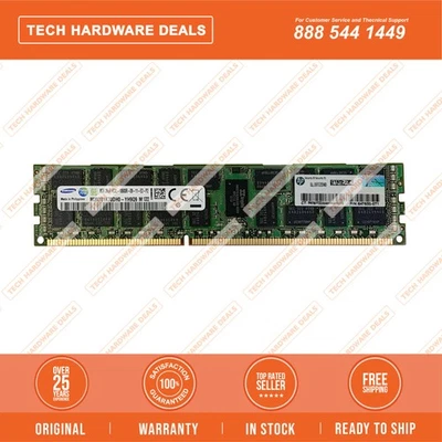 647650-071    HP 8GB (1x8GB) Dual Rank x4 PC3L-10600R (DDR3-1333) Registered CAS - Image 1 of 2