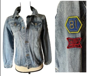 GUESS Denim Jacket Blue Girls 14, Fits Adult XS - Picture 1 of 15