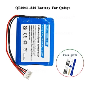For Qolsys QR0041-840 3000mAh Back Up Battery iQ2 iQ2+ QS9201 QS9202 PANEL 2 - Picture 1 of 7