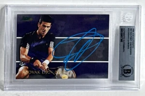 Novak Djokovic Signed 2008’ ACE Contender Foil Card #C3 BAS Slabbed 00016807390 - Picture 1 of 2