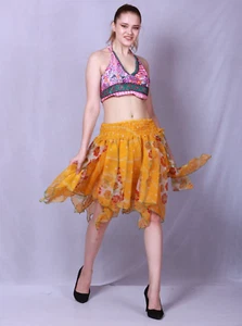 Gonna asimmetrica donna chiffon pixie design vita elastica lotto all'ingrosso Assrtd - Foto 1 di 12