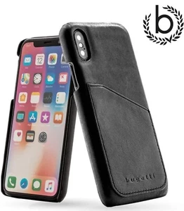 Bugatti Londra Premium Real Leather Protective Burnished Case for iPhone X/XS - Picture 1 of 6