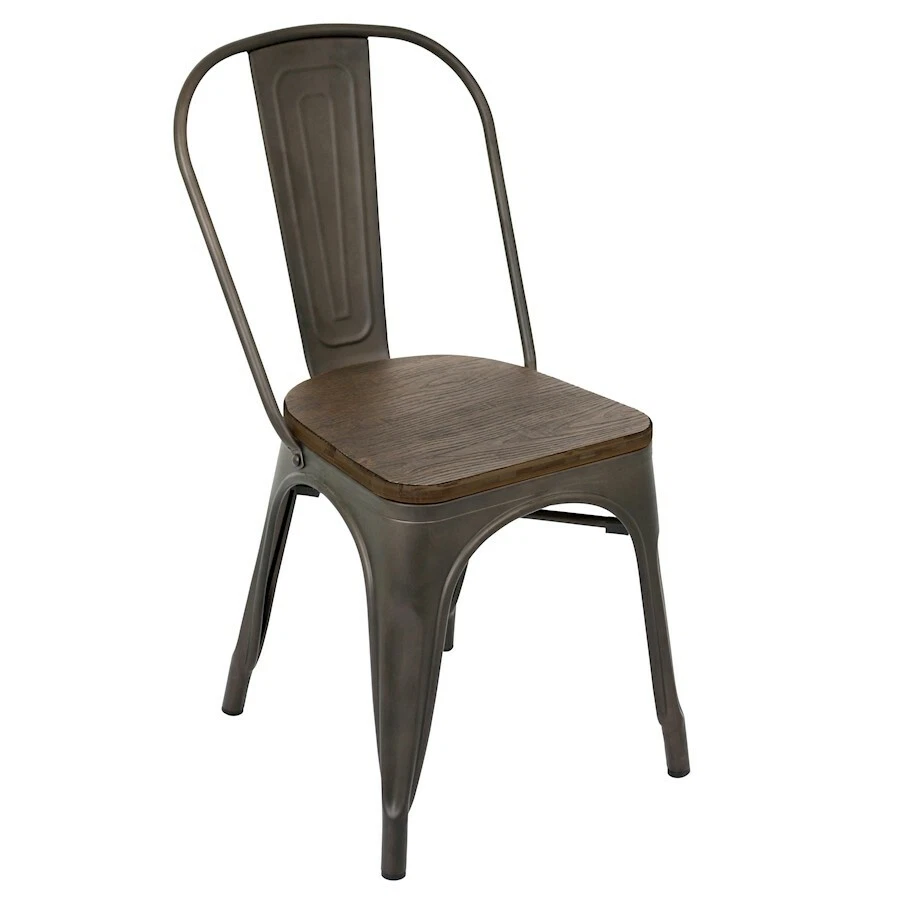 Silla de comedor LumiSource Oregon (juego de 2), antigua, espresso - DC-TW-ORDKESP2 Foto 1 de 1