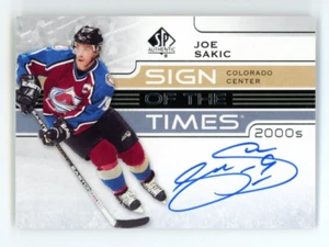 2021 Upper Deck SP Authentic Joe Sakic Auto Sign Times Decades Group A 1:24000 - Picture 1 of 2