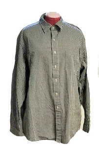 Polo Golf Ralph Lauren Lowell Sport Men XL Button Down Black White Checked Plaid - Picture 1 of 12