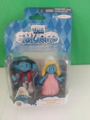 THE SMURFS FIGURE 2 PACK PAINTER AND SMURFETTE new in pack 2013 - Image 1 of 4
