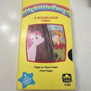 Vintage My Little Pony - Flight to Cloud Castle - A Golden Book VHS RARE 1987 - Picture 1 of 11
