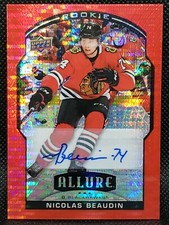2020-21 Upper Deck Allure Hockey #79 Nicolas Beaudin RED RAINBOW Auto RC 046/299