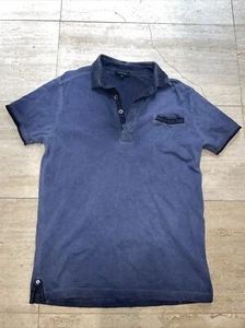 Codice Poloshirt Herren Größe 50 4 Knöpfe distressed blau - Bild 1 von 5