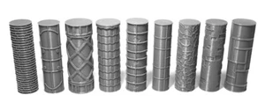 Rodillo de textura de polímero de arcilla rodillo de base Wargaming patrones de piso de pared de hormigón - Imagen 1 de 22