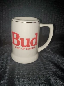 Vintage Bud King of Beers-Gold Rim Mug-USA - Picture 1 of 6