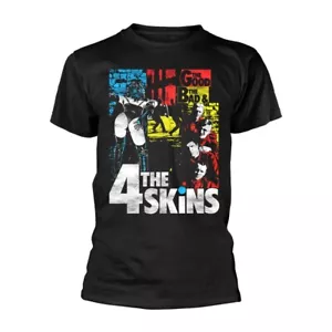 The 4 Skins : THE GOOD THE BAD & THE 4 SKINS : New T-Shirt (Black), Punk, Oi - Picture 1 of 1