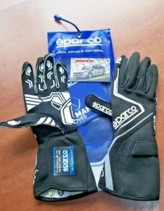 PAIO GUANTI AUTO SPARCO LAP TG 10 NERO RALLY PISTA OMOLOGAZIONE FIA 8856 2000 - Picture 1 of 6