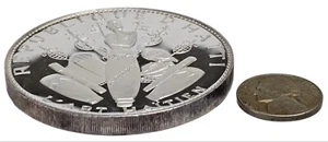 Haití 25 Gourdes 1968 plata .999 3,7 oz prueba 60 mm gran grosor como nuevo 5.810 pm0097 - Imagen 1 de 17
