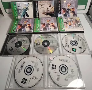 Lot of Incomplete Final Fantasy PS1 Games Untested - Picture 1 of 2