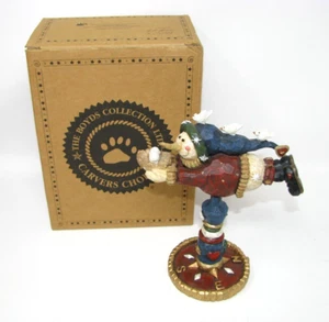 Boyds Carvers Choice #370101 BARNABY JR...HOMEWARD BOUND, Christmas Figurine Box - Picture 1 of 9