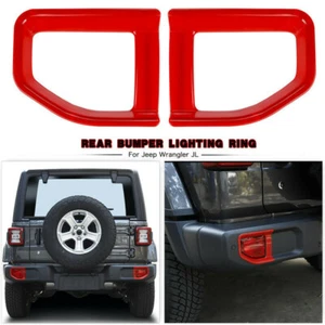 Lámpara antiniebla trasera roja 2 piezas para Jeep Wrangler JL 2018-2021 borde - Imagen 1 de 7