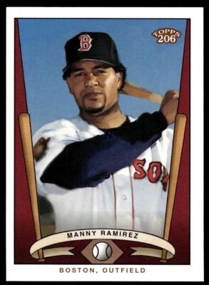 2002 Topps 206 Team Series 3 Manny Ramirez Boston Red Sox #T206-28 - Image 1 of 2