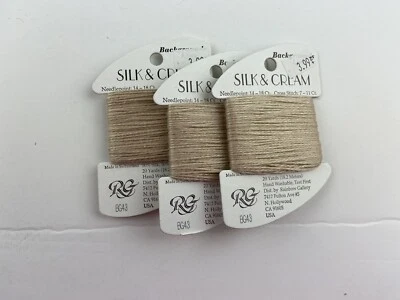 Rainbow Gallery Silk And Cream Thread BG43 Tan Thread Lot Of 3 Discontinued - Image 1 of 4