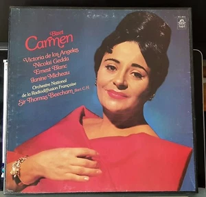Bizet Carmen - de los Angeles, Gedda, Beecham -3 x LP records excellent, box set - Picture 1 of 3