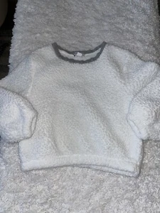 Splendid Girls Kids Sz. 4 “ Furry” Fuzzy Sweatshirt. Adorable, Soft, Warm - Picture 1 of 8