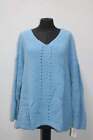 Style & Co. Women's Sweater Vneck Cozy Pullover Blue 2XL