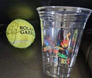 NOVAK DJOKOVIC AUTOGRAPHED FRENCH OPEN /ROLAND GARROS TENNIS BALL + OLYMPIC CUP - Picture 1 of 3