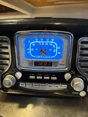 Crosley Cosir CR612-BK Reloj despertador digital dual Reproductor de CD Radio AM/FM Negro Foto 1 de 4