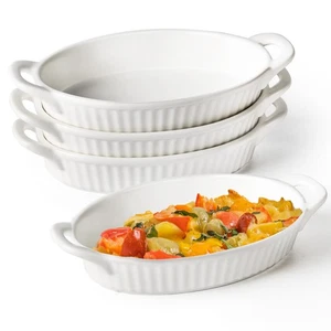 Au Gratin Baking Dishes,9-inch Ceramic Baking Dish Set with Handles Heat Resi... - Bild 1 von 6