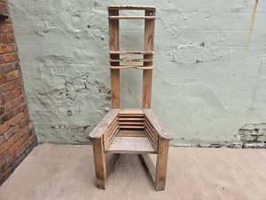 Rustic Wooden Garden Chair (Handmade) - Picture 1 of 13