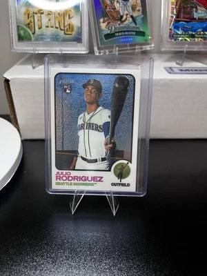 2022 Topps Heritage High Number Julio Rodriguez #700 Chrome /999 (RC) - Image 1 of 2