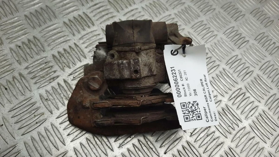1999 PEUGEOT 306 2.0L DIESEL REAR Left BRAKE CALIPER 4401A2 - Image 1 of 4