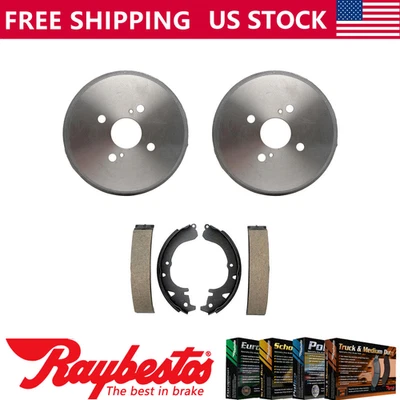 Kit trasero tambores de freno y zapatas de freno para Toyota Corolla 1991-1992 - Raybestos Foto 1 de 4
